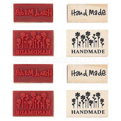 8 шт. деревянные штампы 2-х стилей&nbsp;DIY-OC0005-80-1
