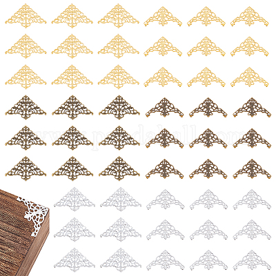 120 шт. 6 стиля железных филигранных соединительных звеньев IFIN-PH0002-33-1