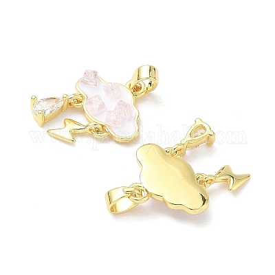 Латунь эмаль подвески&nbsp;KK-Z134-12G-02-1