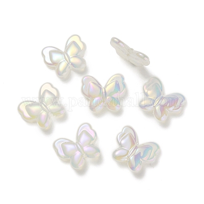 УФ-покрытие радужное радужное имитация желе акриловые бусины OACR-K003-012F-1