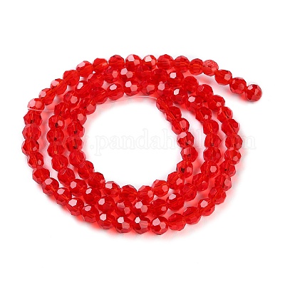 Прозрачные стеклянные бусины&nbsp;GLAA-Q104-01A-1