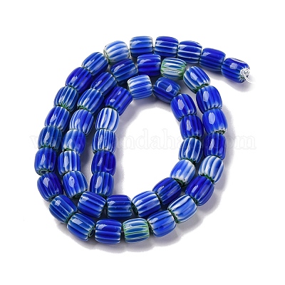 Бусы лэмпворк ручной работы LAMP-K041-01B-08-1