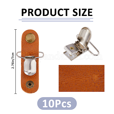 10 шт. ремни для кабеля из коровьей кожи&nbsp;HJEW-FH00225-1