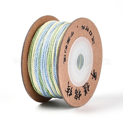 30 м окрашенный сегментный хлопковый шнур для макраме&nbsp;OCOR-T018-01S-1