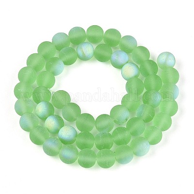 Матовые прозрачные стеклянные бусины&nbsp;LS-GLAA-T032-T8mm-MBB17-1