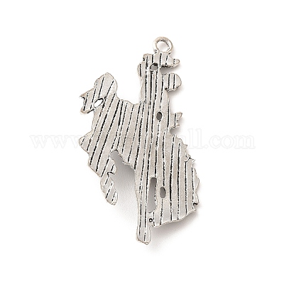 Большие подвески из сплава в стиле ретро TIBEP-L020-06AS-1