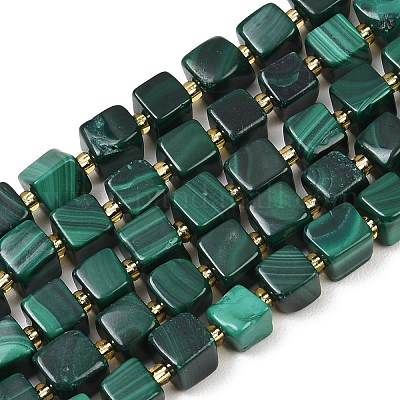 Природного малахита бисер нитей&nbsp;G-G053-B25-03-1