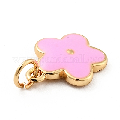 Подвески из латуни с покрытием из эмали KK-G387-09G-07-1