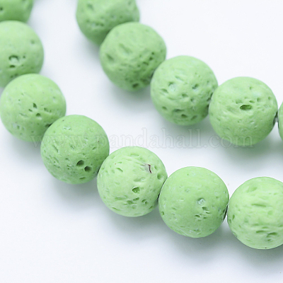 Бусы из натуральной лавы&nbsp;G-P339-M-1