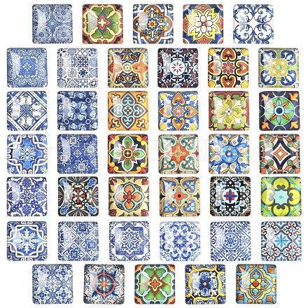 2 пакетик стеклянных кабошонов 2 стилей&nbsp;GGLA-YW0001-26-1