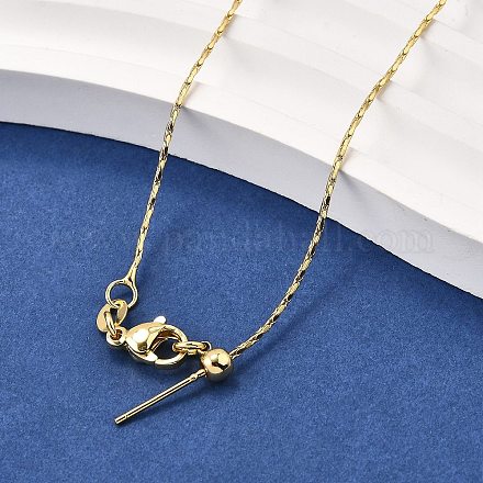 1 мм латунная цепочка «бостон» регулируемые слайдеры ожерелья NJEW-M108-31G-1