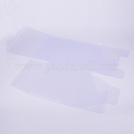 Матовый пвх прямоугольник благосклонность коробка конфеты угощение подарочная коробка CON-WH0074-01B-1