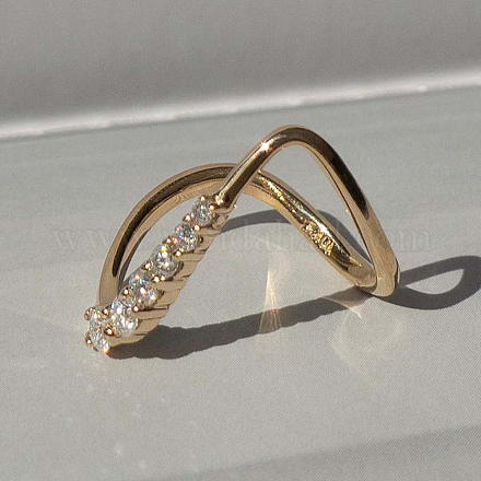 Минималистичное кольцо s925 из стерлингового серебра с паве из кубического циркония для женщин FH7149-1-1