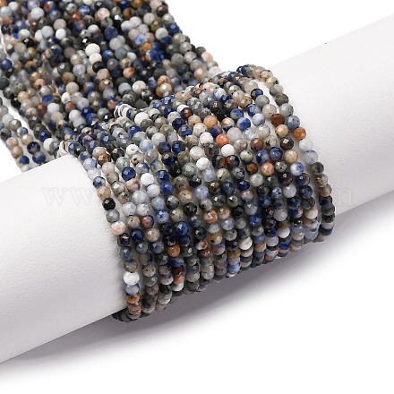 Природный содалит бисер нитей LS-G-RM241221-A5-1