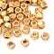 Brass Beads, Polygon, Rack Plating, Long-Lasting Plated, Cadmium Free & Lead Free, Real 24K Gold Plated, 2x2x2mm, Hole: 1mm