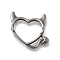 304 Stainless Steel Bead Frame, Heart, Anti-Tarnish, Stainless Steel Color, 20.5x22.5x3.5mm, Hole: 1.6mm