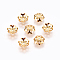 304 Stainless Steel Bead Caps, Multi-Petal, Flower, Golden, 6x1.5mm, Hole: 0.8mm