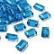 K9 Glass, Imitation Austrian Crystal Beads, Grade AAA, Faceted, Rectangle, Dodger Blue, 10x15.5x7mm, Hole: 0.9~1mm