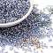 Glass Seed Beads, Silver Lined, Cylinder, Cornflower Blue, 2x1.5mm, Hole: 1.4mm, about 5599pcs/50g