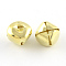 Iron Bell Pendants, Golden, 19~20x19~20x16mm, Hole: 3x6mm