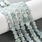 Natural Amazonite Beads Strands, Star, 6x6x2.5mm, Hole: 0.7mm, about 71~73pcs/strand, 14.37''~14.96''(36.5~38cm)