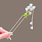 Alloy Hair Sticks, Hair Accessories for Women & Girls, Flower, 180mm