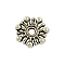 Tibetan Style Alloy Flower Spacer Beads, Cadmium Free & Lead Free, Antique Silver, 9.5x2mm, Hole: 2mm