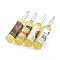 Resin Big Pendants, with Platinum Plated Iron Loop, Imitation Wine Bottle(with Random Style Bottle Labels), Champagne Yellow, 52x11.5~12.5mm, Hole: 1.5mm