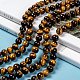 Природных тигровый глаз бисер нитей&nbsp;G-J303-11-8mm-5