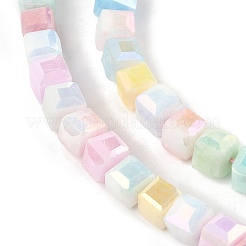 Гальванические непрозрачные стеклянные бусины&nbsp;EGLA-U004-02C