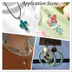 6/0 стеклянная краска для выпечки круглых бусин&nbsp;SEED-S036-01C-13