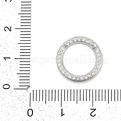 Латунь микро проложить кубический цирконий твистер застежка&nbsp;LS-KK-G522-16P