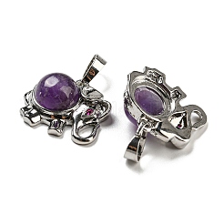 Подвески из натурального аметиста &nbsp;G-P517-04P-04