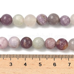 Натуральный лепидолит / пурпурный слюдяный камень бисер пряди&nbsp;LS-G-F591-28-8mm