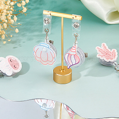 4 шт. 4 стиля акриловой выдвижной катушки для значков&nbsp;AJEW-FH0006-89