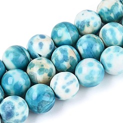 Крашеные бусины из натурального огненного агата с треском&nbsp;G-T144-52A-01