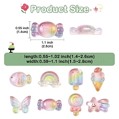 Кабошоны из прозрачной смолы&nbsp;RESI-YW0005-59