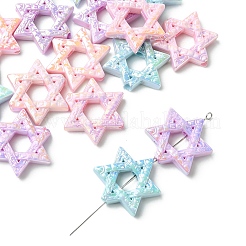 15шт акриловые бусины с УФ-покрытием&nbsp;PACR-YW0001-43