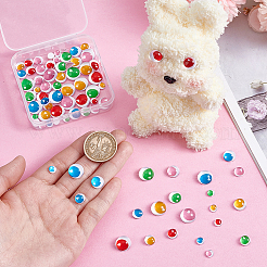 80шт. 40 стиля стеклянных кукольных глаз&nbsp;DIY-PH0030-60