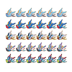 30шт 5 цвета подвески из сплава с покрытием стойки&nbsp;FIND-PH0027-93