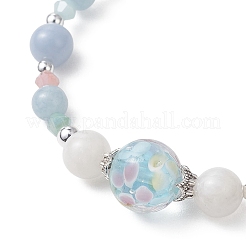 Браслеты из натурального радужного лунного камня&nbsp;BJEW-JB13103
