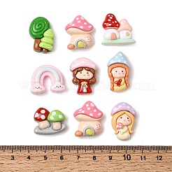 Непрозрачные кабошоны из смолы&nbsp;RESI-Z049-01