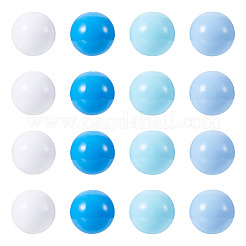 20шт 4 цвета непрозрачные акриловые бусины&nbsp;MACR-TA0002-51A