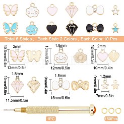 Наборы для украшения ногтей из сплава и эмали 120 шт.&nbsp;MRMJ-SC0001-06