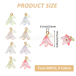 Подвески из акрила и жемчуга-ракушки&nbsp;PALLOY-FH00052