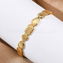 Браслеты-манжеты из нержавеющей стали 304 для женщин&nbsp;BJEW-F491-01G-02