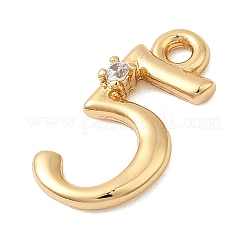 Латунные микро проложить кубического циркония подвески&nbsp;KK-P340-24G-05