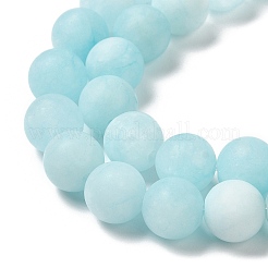 Природные окрашенные белого нефрита нитей бисера&nbsp;LS-G-M402-B01-05