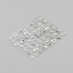 Наклейки для дизайна ногтей из страз и животных из смолы&nbsp;AJEW-WH20816-034