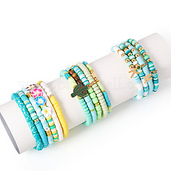 15шт полимерная глина бусины хейши браслеты наборы&nbsp;BJEW-TA00679